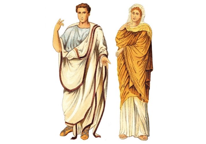 ancient Roman man and woman