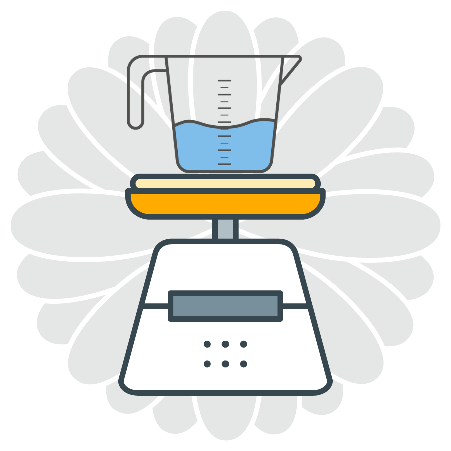 Badge Icon - Measure It: Grams and Liters
