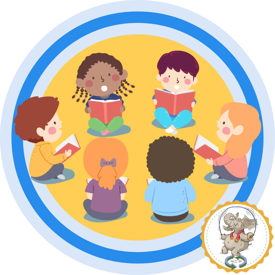 Badge - Sharing Is Caring, Even When Reading! Educational Resources K12 Learning