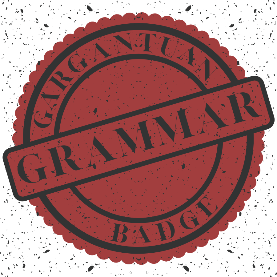 Badge Icon - The Gargantuan Grammar Badge